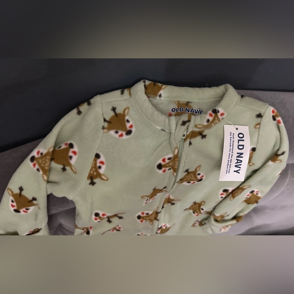 NWT Old Navy Unisex Printed 2-Way-Zip Sleep & Play Footed One-Piece - Picture 3 of 7